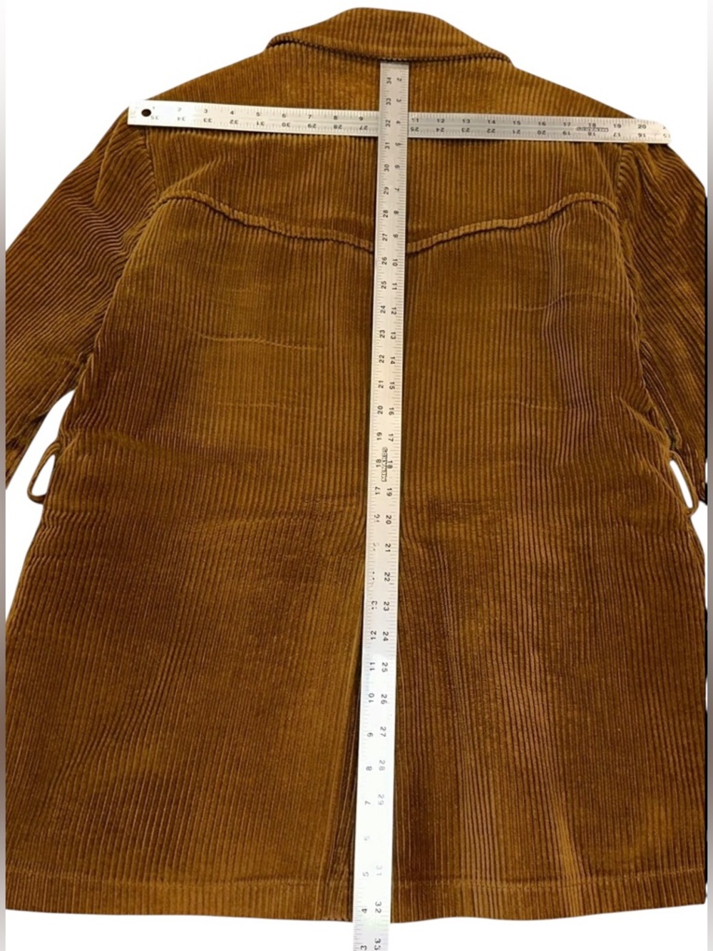 Vtg 70s Catalina Martin Corduroy Jacket Brown Sherpa Ranch Western Chore Coat 42 - Picture 7 of 8